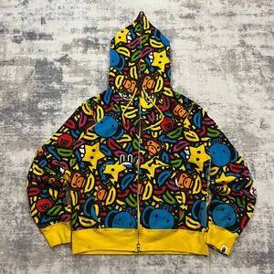 Authentic Baby Milo Animal Safari Full Zip Hoodie M